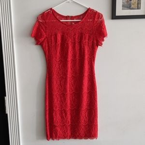 Red Lace Mini dress